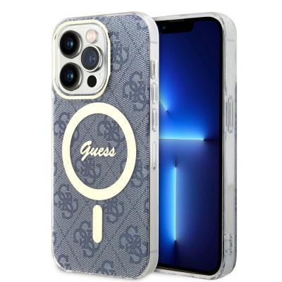Bal-z Apple iPhone 14 Pro Kılıf GUESS M-safe Şarj Özellikli Kapak