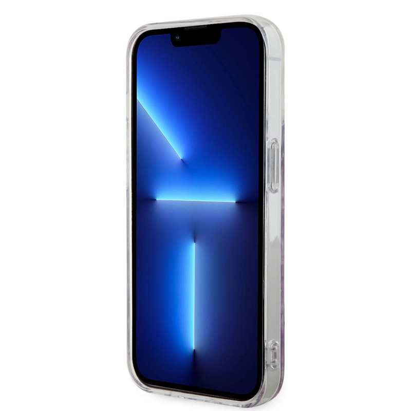 Bal-z Apple iPhone 14 Pro Kılıf GUESS M-safe Şarj Özellikli Leopar Desenli Kapak