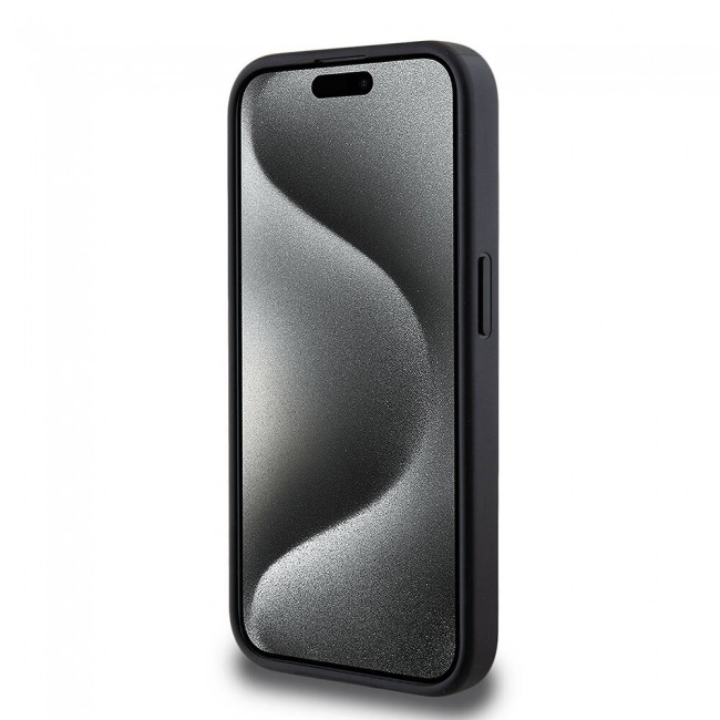 Apple iPhone 14 Pro Kılıf Guess Magsafe Şarj Özellikli PU Deri Desenli Metal Plaka Logolu Kapak Apple iPhone 14 Pro Kılıf Guess Magsafe Şarj Özellikli PU Deri Desenli Metal Plaka Logolu Kapak