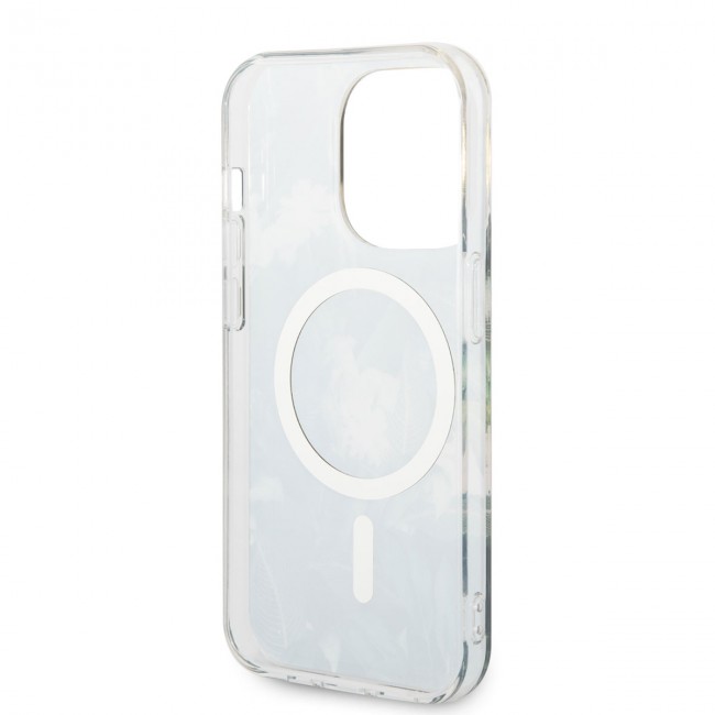 Apple iPhone 14 Pro Kılıf GUESS Magsafe Şarj Özellikli Yaprak Desenli Magsafe Şarj Kablolu Kapak Apple iPhone 14 Pro Kılıf GUESS Magsafe Şarj Özellikli Yaprak Desenli Magsafe Şarj Kablolu Kapak