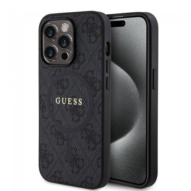 Apple iPhone 14 Pro Kılıf Guess Orjinal Lisanslı Magsafe Şarj Özellikli 4G Desenli Yazı Logolu Kapak Apple iPhone 14 Pro Kılıf Guess Orjinal Lisanslı Magsafe Şarj Özellikli 4G Desenli Yazı Logolu Kapak