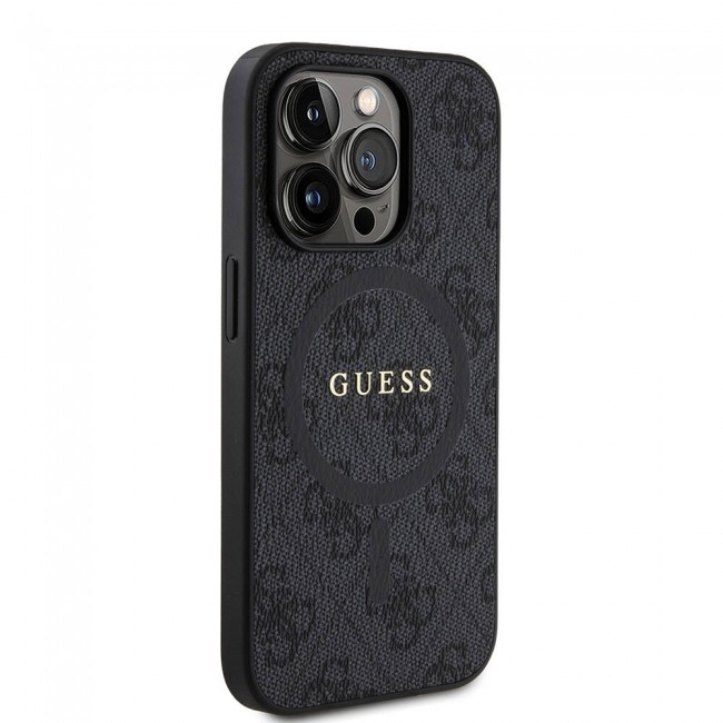 Apple iPhone 14 Pro Kılıf Guess Orjinal Lisanslı Magsafe Şarj Özellikli 4G Desenli Yazı Logolu Kapak Apple iPhone 14 Pro Kılıf Guess Orjinal Lisanslı Magsafe Şarj Özellikli 4G Desenli Yazı Logolu Kapak