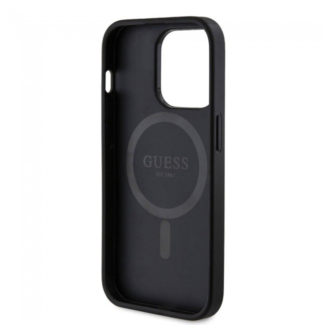 Apple iPhone 14 Pro Kılıf Guess Orjinal Lisanslı Magsafe Şarj Özellikli 4G Desenli Yazı Logolu Kapak Apple iPhone 14 Pro Kılıf Guess Orjinal Lisanslı Magsafe Şarj Özellikli 4G Desenli Yazı Logolu Kapak
