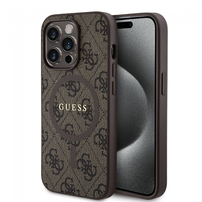 Apple iPhone 14 Pro Kılıf Guess Orjinal Lisanslı Magsafe Şarj Özellikli 4G Desenli Yazı Logolu Kapak Apple iPhone 14 Pro Kılıf Guess Orjinal Lisanslı Magsafe Şarj Özellikli 4G Desenli Yazı Logolu Kapak