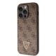 Apple iPhone 14 Pro Kılıf Guess Orjinal Lisanslı PU Deri Taşlı Üçgen Logo 4G Desenli Kapak Apple iPhone 14 Pro Kılıf Guess Orjinal Lisanslı PU Deri Taşlı Üçgen Logo 4G Desenli Kapak