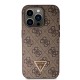 Apple iPhone 14 Pro Kılıf Guess Orjinal Lisanslı PU Deri Taşlı Üçgen Logo 4G Desenli Kapak Apple iPhone 14 Pro Kılıf Guess Orjinal Lisanslı PU Deri Taşlı Üçgen Logo 4G Desenli Kapak