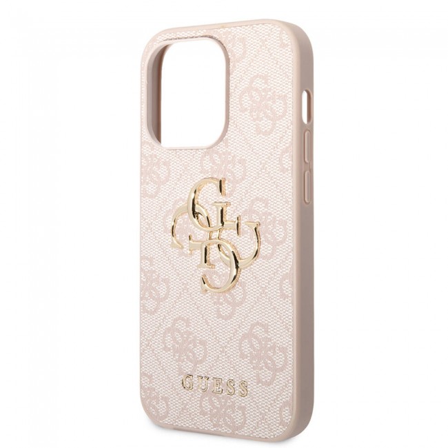 Apple iPhone 14 Pro Kılıf Guess PU Deri Büyük Metal Logo Dizaynlı Kapak Apple iPhone 14 Pro Kılıf Guess PU Deri Büyük Metal Logo Dizaynlı Kapak