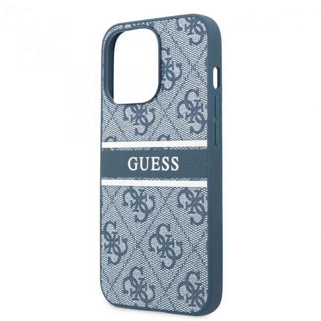 Apple iPhone 14 Pro Kılıf GUESS PU Deri Çizgili Logo Dizaynlı Kapak Apple iPhone 14 Pro Kılıf GUESS PU Deri Çizgili Logo Dizaynlı Kapak