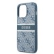 Apple iPhone 14 Pro Kılıf GUESS PU Deri Çizgili Logo Dizaynlı Kapak Apple iPhone 14 Pro Kılıf GUESS PU Deri Çizgili Logo Dizaynlı Kapak