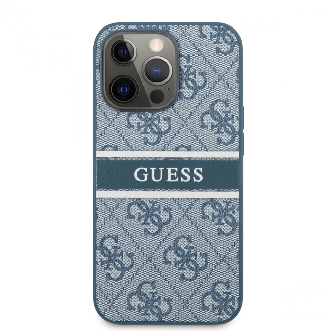 Apple iPhone 14 Pro Kılıf GUESS PU Deri Çizgili Logo Dizaynlı Kapak Apple iPhone 14 Pro Kılıf GUESS PU Deri Çizgili Logo Dizaynlı Kapak