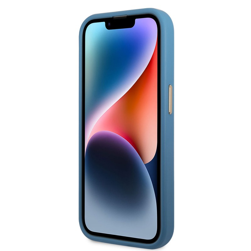 Bal-z Apple iPhone 14 Pro Kılıf GUESS PU Deri Metal Logo Dizaynlı Kapak