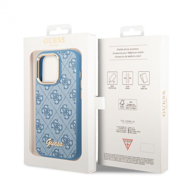 Apple iPhone 14 Pro Kılıf GUESS PU Deri Metal Logo Dizaynlı Kapak Apple iPhone 14 Pro Kılıf GUESS PU Deri Metal Logo Dizaynlı Kapak