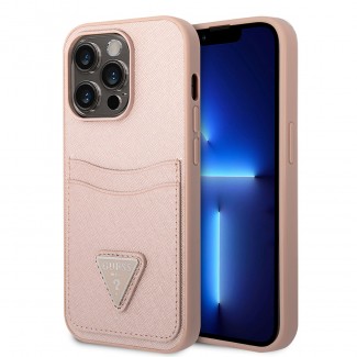 Apple iPhone 14 Pro Kılıf GUESS PU Safran Deri Kartlıklı Dizayn Kapak Apple iPhone 14 Pro Kılıf GUESS PU Safran Deri Kartlıklı Dizayn Kapak