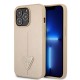 Apple iPhone 14 Pro Kılıf GUESS PU Safran Deri Üçgen Logo Dizayn Kapak Apple iPhone 14 Pro Kılıf GUESS PU Safran Deri Üçgen Logo Dizayn Kapak