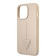 Apple iPhone 14 Pro Kılıf GUESS PU Safran Deri Üçgen Logo Dizayn Kapak Apple iPhone 14 Pro Kılıf GUESS PU Safran Deri Üçgen Logo Dizayn Kapak