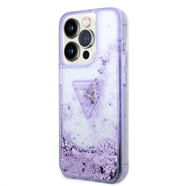 Apple iPhone 14 Pro Kılıf GUESS Transparan Sıvılı Simli Dizayn Kapak Apple iPhone 14 Pro Kılıf GUESS Transparan Sıvılı Simli Dizayn Kapak