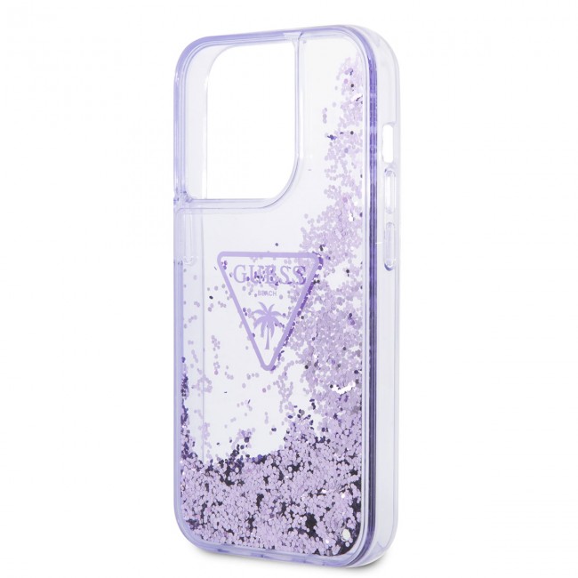 Apple iPhone 14 Pro Kılıf GUESS Transparan Sıvılı Simli Dizayn Kapak Apple iPhone 14 Pro Kılıf GUESS Transparan Sıvılı Simli Dizayn Kapak