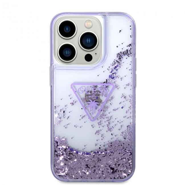 Apple iPhone 14 Pro Kılıf GUESS Transparan Sıvılı Simli Dizayn Kapak Apple iPhone 14 Pro Kılıf GUESS Transparan Sıvılı Simli Dizayn Kapak