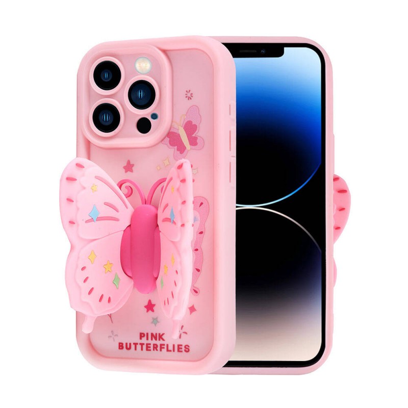 Bal-z Apple iPhone 14 Pro Kılıf Kamera Korumalı Figür Tasarımlı  Kapya Kapak