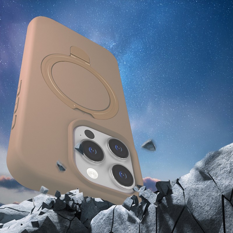 Bal-z Apple iPhone 14 Pro Kılıf M-safe Şarj Özellikli Standlı Zore Samara Kapak