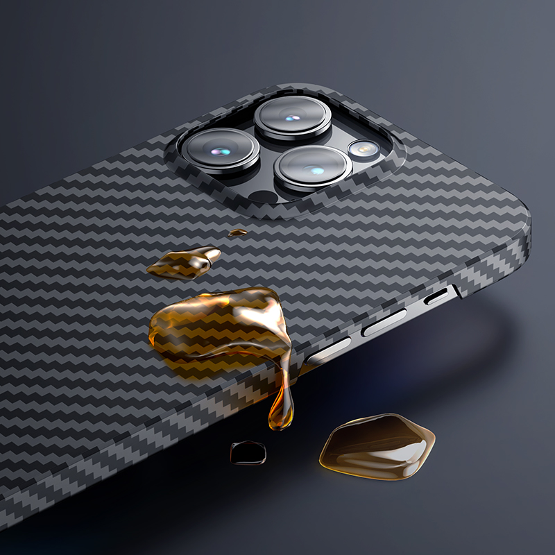 Bal-z Apple iPhone 14 Pro Kılıf M-safe Özellikli Karbon Fiber Benks Essential Kevlar Kapak