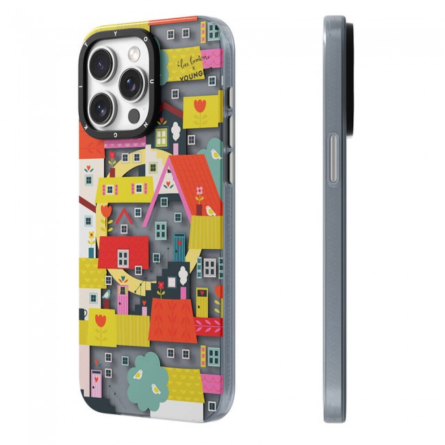Apple iPhone 14 Pro Kılıf Magsafe Şarj Özellikli Bee Brown Tasarımlı Youngkit Colorful Life Serisi Kapak Apple iPhone 14 Pro Kılıf Magsafe Şarj Özellikli Bee Brown Tasarımlı Youngkit Colorful Life Serisi Kapak