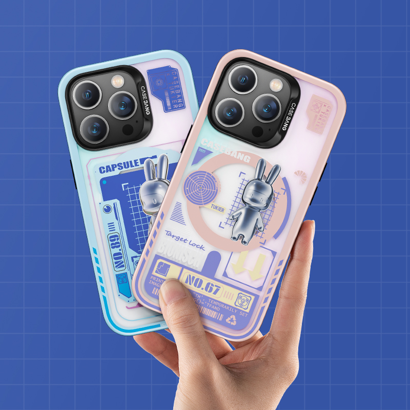 Bal-z Apple iPhone 14 Pro Kılıf M-safe Şarj Özellikli Benks Casebang Rabbit Kapak