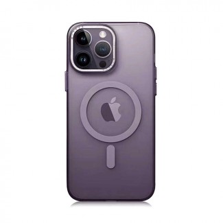 Apple iPhone 14 Pro Kılıf M-safe Şarj Özellikli Buzlu Sert PC Zore Tuval Kapak Apple iPhone 14 Pro Kılıf M-safe Şarj Özellikli Buzlu Sert PC Zore Tuval Kapak