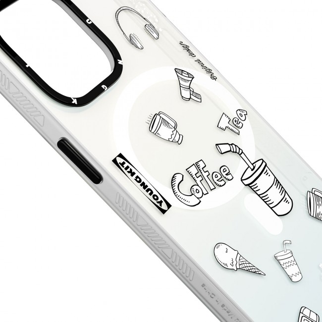 Apple iPhone 14 Pro Kılıf Magsafe Şarj Özellikli Desenli Youngkit Plaything Serisi Kapak Apple iPhone 14 Pro Kılıf Magsafe Şarj Özellikli Desenli Youngkit Plaything Serisi Kapak