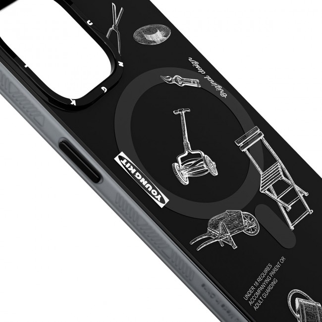 Apple iPhone 14 Pro Kılıf Magsafe Şarj Özellikli Desenli Youngkit Plaything Serisi Kapak Apple iPhone 14 Pro Kılıf Magsafe Şarj Özellikli Desenli Youngkit Plaything Serisi Kapak