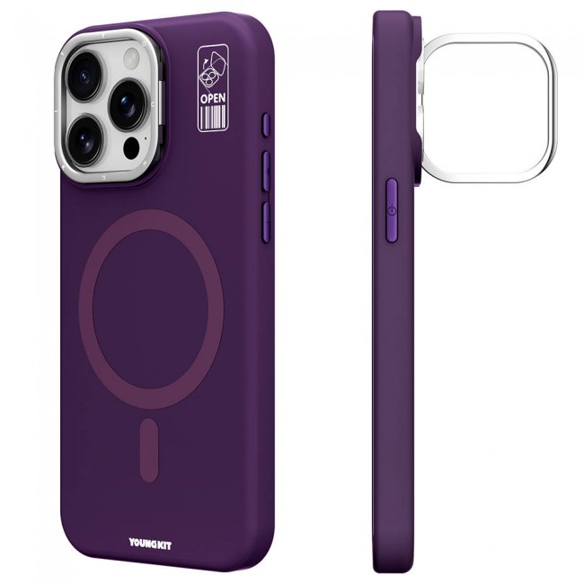 Apple iPhone 14 Pro Kılıf Magsafe Şarj Özellikli Kamera Standlı Youngkit Bitty Cream Kapak Apple iPhone 14 Pro Kılıf Magsafe Şarj Özellikli Kamera Standlı Youngkit Bitty Cream Kapak