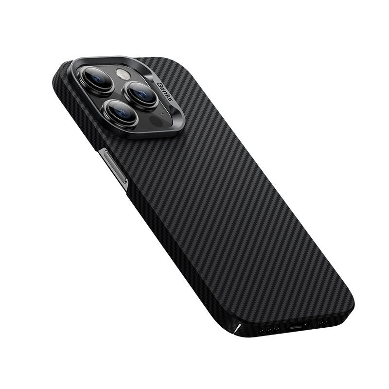 Bal-z Apple iPhone 14 Pro Kılıf M-safe Şarj Özellikli Karbon Fiber Benks MFM Lisanslı 600D Essential Kevlar Kapak