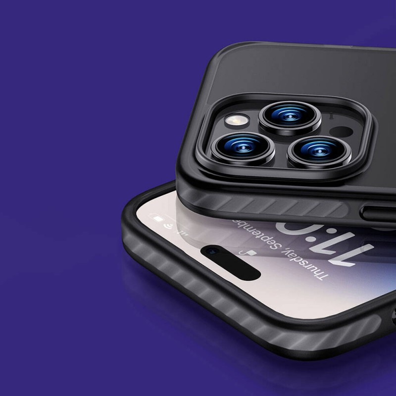 Bal-z Apple iPhone 14 Pro Kılıf M-safe Şarj Özellikli Mat Arka Yüzey Benks Drop Resistance Kapak