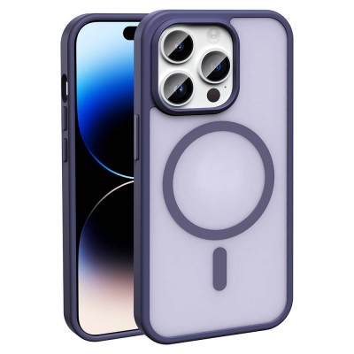 Bal-z Apple iPhone 14 Pro Kılıf M-safe Şarj Özellikli Mat Arka Yüzey  Sio Kapak