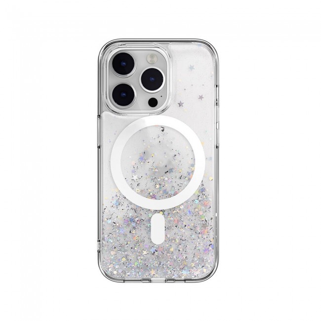Apple iPhone 14 Pro Kılıf Magsafe Şarj Özellikli Parlayan Simli Şeffaf Lisanslı Switcheasy Starfield-M Kapak Apple iPhone 14 Pro Kılıf Magsafe Şarj Özellikli Parlayan Simli Şeffaf Lisanslı Switcheasy Starfield-M Kapak