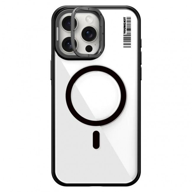 Apple iPhone 14 Pro Kılıf Magsafe Şarj Özellikli Sararma Önleyici Youngkit Crystal Grid Kapak Apple iPhone 14 Pro Kılıf Magsafe Şarj Özellikli Sararma Önleyici Youngkit Crystal Grid Kapak