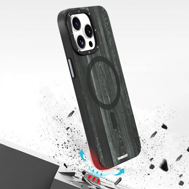 Apple iPhone 14 Pro Kılıf Magsafe Şarj Özellikli Sararmaya Dayanıklı Youngkit Wood Forest Serisi Kapak Apple iPhone 14 Pro Kılıf Magsafe Şarj Özellikli Sararmaya Dayanıklı Youngkit Wood Forest Serisi Kapak