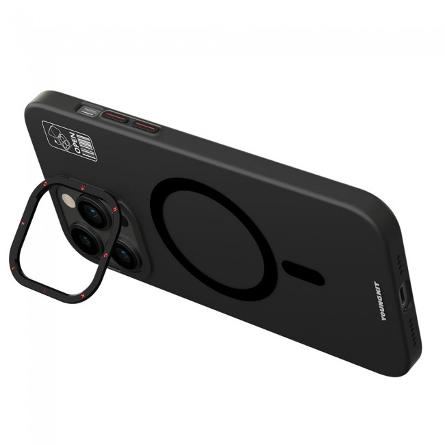 Apple iPhone 14 Pro Kılıf Magsafe Şarj Özellikli Standlı YoungKit Hermit Bracket Serisi Kapak Apple iPhone 14 Pro Kılıf Magsafe Şarj Özellikli Standlı YoungKit Hermit Bracket Serisi Kapak