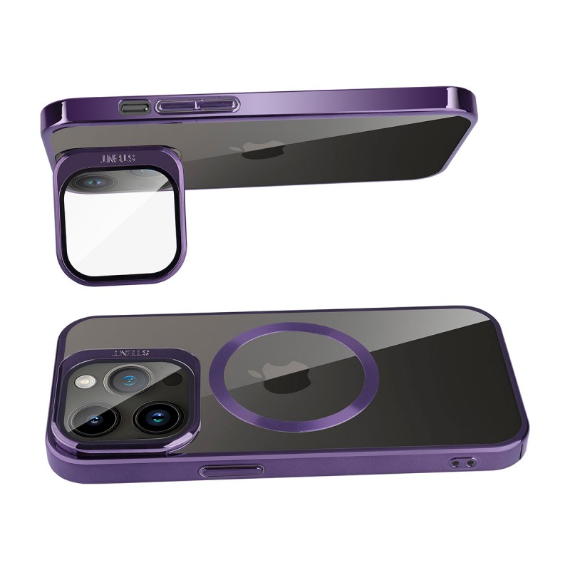 Bal-z Apple iPhone 14 Pro Kılıf M-safe Şarj Özellikli Standlı  Klon Kapak