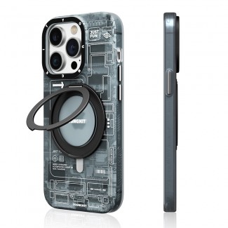 Apple iPhone 14 Pro Kılıf M-safe Şarj Özellikli Youngkit 360° Standlı Technology Serisi Kapak Apple iPhone 14 Pro Kılıf M-safe Şarj Özellikli Youngkit 360° Standlı Technology Serisi Kapak