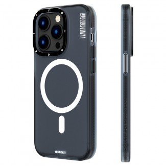 Apple iPhone 14 Pro Kılıf M-safe Şarj Özellikli Youngkit Colored Sand Serisi Kapak Apple iPhone 14 Pro Kılıf M-safe Şarj Özellikli Youngkit Colored Sand Serisi Kapak
