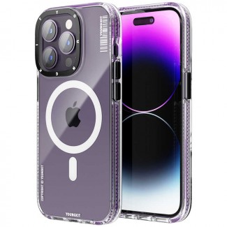 Apple iPhone 14 Pro Kılıf M-safe Şarj Özellikli YoungKit Exquisite Serisi Kapak Apple iPhone 14 Pro Kılıf M-safe Şarj Özellikli YoungKit Exquisite Serisi Kapak
