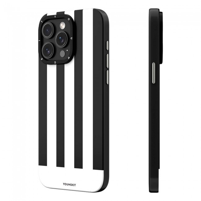 Apple iPhone 14 Pro Kılıf Magsafe Şarj Özellikli Youngkit Striped Piano Keys Serisi Kapak Apple iPhone 14 Pro Kılıf Magsafe Şarj Özellikli Youngkit Striped Piano Keys Serisi Kapak