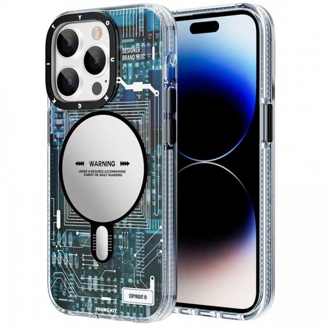 Apple iPhone 14 Pro Kılıf Magsafe Şarj Özellikli YoungKit Technology Serisi Kapak Apple iPhone 14 Pro Kılıf Magsafe Şarj Özellikli YoungKit Technology Serisi Kapak