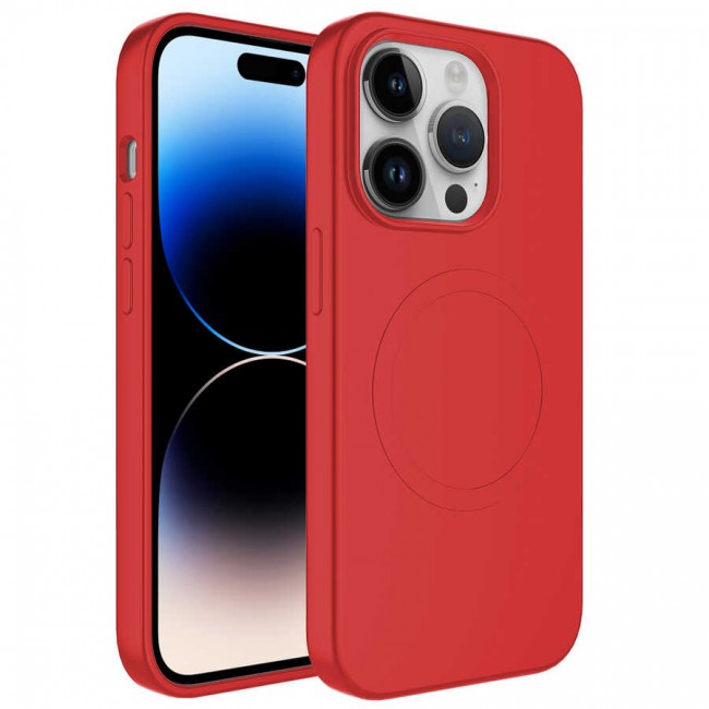 Apple iPhone 14 Pro Kılıf Magsafe Wireless Şarj Özellikli Pastel Renk Silikon Zore Plas Kapak Apple iPhone 14 Pro Kılıf Magsafe Wireless Şarj Özellikli Pastel Renk Silikon Zore Plas Kapak