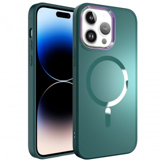 Apple iPhone 14 Pro Kılıf M-safe Wireless Şarj Özellikli Zore Stil Kapak Apple iPhone 14 Pro Kılıf M-safe Wireless Şarj Özellikli Zore Stil Kapak