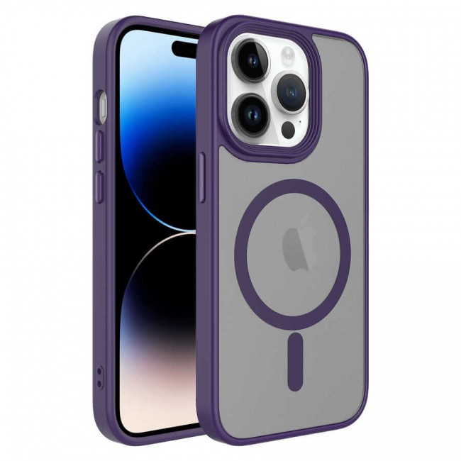 Apple iPhone 14 Pro Kılıf Mat Arka Yüzey Wireless Şarj Özellikli Zore Flet Magsafe Kapak Apple iPhone 14 Pro Kılıf Mat Arka Yüzey Wireless Şarj Özellikli Zore Flet Magsafe Kapak