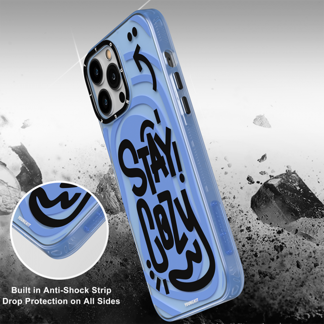 Apple iPhone 14 Pro Kılıf Mutlu Mod Figürlü YoungKit Happy Mood Serisi Kapak Apple iPhone 14 Pro Kılıf Mutlu Mod Figürlü YoungKit Happy Mood Serisi Kapak