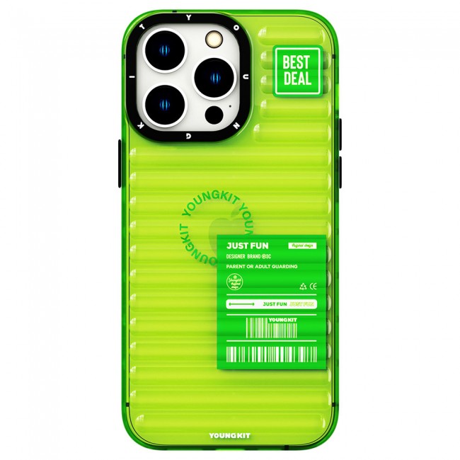 Apple iPhone 14 Pro Kılıf Şeffaf Renkli Tasarım YoungKit Fluorite Serisi Kapak Apple iPhone 14 Pro Kılıf Şeffaf Renkli Tasarım YoungKit Fluorite Serisi Kapak