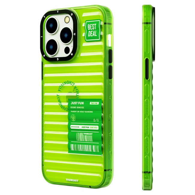 Apple iPhone 14 Pro Kılıf Şeffaf Renkli Tasarım YoungKit Fluorite Serisi Kapak Apple iPhone 14 Pro Kılıf Şeffaf Renkli Tasarım YoungKit Fluorite Serisi Kapak